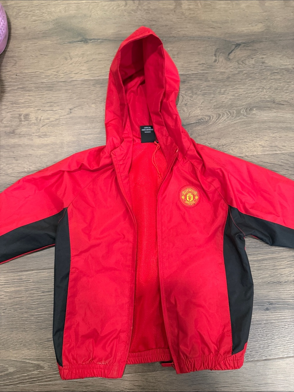 Manchester United Red Hooded Jacket
